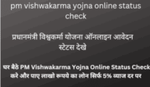 pm vishwakarma yojna online status check